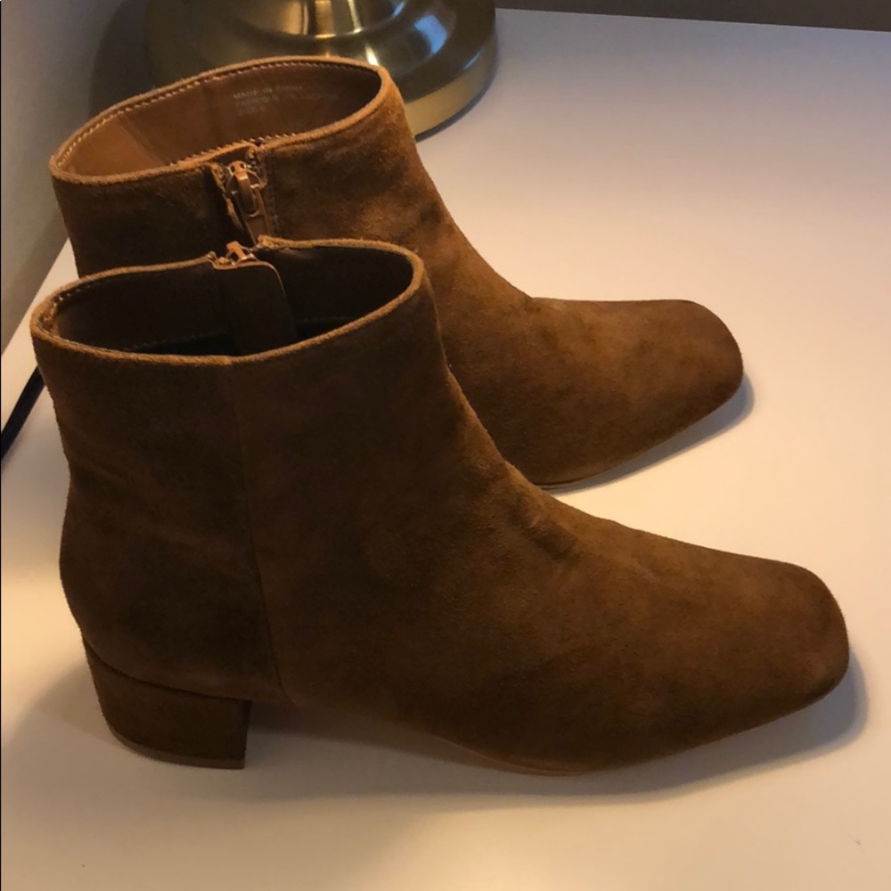 Suede ankle boots